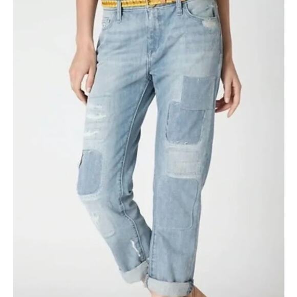 Anthropologie Holding Horses Gable Patchwork Boyfriend Jeans - Picture 1 of 6